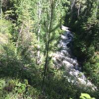River below - horse trail ride