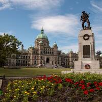 het Parliament building; soort provinciehuis van Britisch ColumbiaC