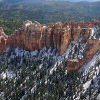 Sneeuw in Bryce Canyon