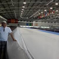 Jan in het Utah Olympic Oval 