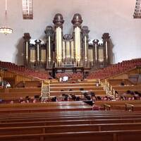 Orgel in de kerk Tabernacle 