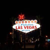 Hetcwekomstbord in Las Vegas 