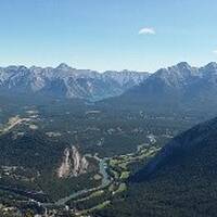 Zicht op Banff vanaf Sulphur Mountain