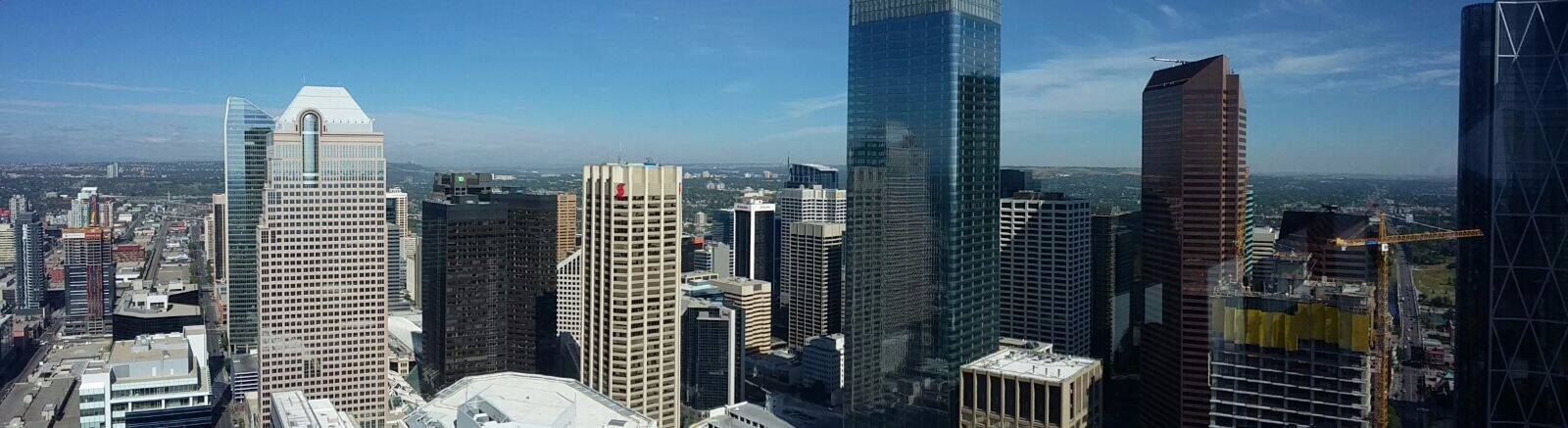 Uitzicht vanaf Calgary Tower 