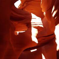 Woman in the wind (Pocahontas, Lower Antelope Canyon)