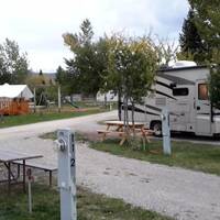 De camping in Victor (Grand Teton)