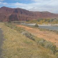 Laatste terugblik op Shoshone N.F. met riviertje