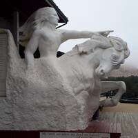 Zo moet Crazy Horse Memorial worden (achtergrond de rots)