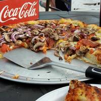 Pizza bij Fiesta Key resort