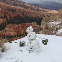 Olaf in de Bryce Canyon