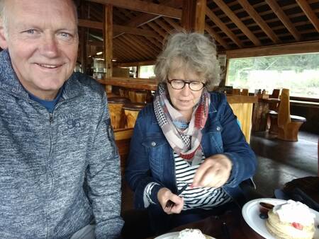 Blue River Safari, breakfast: Pancakes with wildberrys