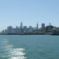 San Francisco vanaf de ferry naar Alcatraz