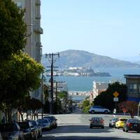 Alcatraz vanaf de stad
