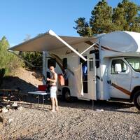Onze camper plek in Bryce