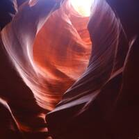 The Lower Antelope Canyon