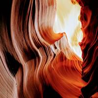 The Lower Antelope Canyon