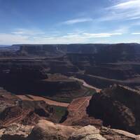 Colorado rivier In Dead Horse Point State Parc, Moab