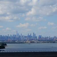 Dag 4: uitzicht op Manhattan vanuit de auto