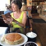Pancakes met Cream en Blueberreys