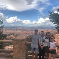 Happy family at Bryce Canyon