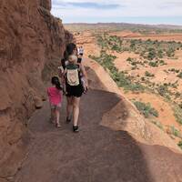 Wandeling naar Arches National Park