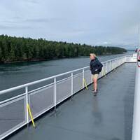 Op de Ferry naar Vancouver bij de Gulf Islands