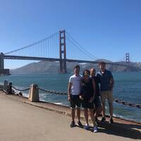 Bekend van de film; de Golden Gate Bridge