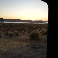 Room with a view.... Lone Rock beach campground Page