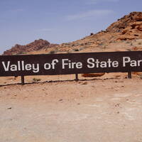 Valley of fire sign 