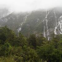 Milford Sound op donderdag weer regen